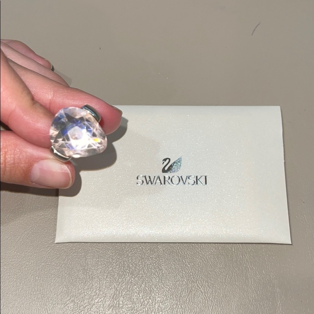 Swarovski Ring - light pink stone